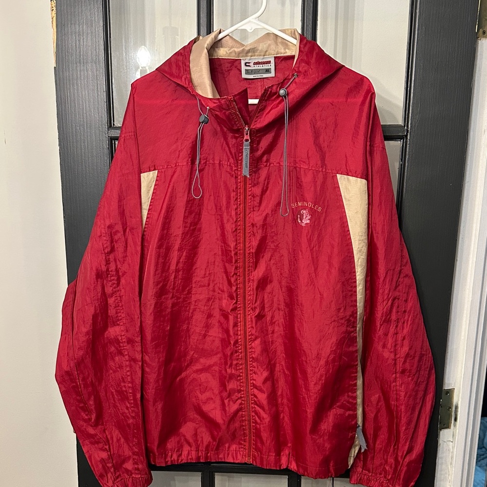 Red and Tan Men's Flordia State Seminoles Jacket
